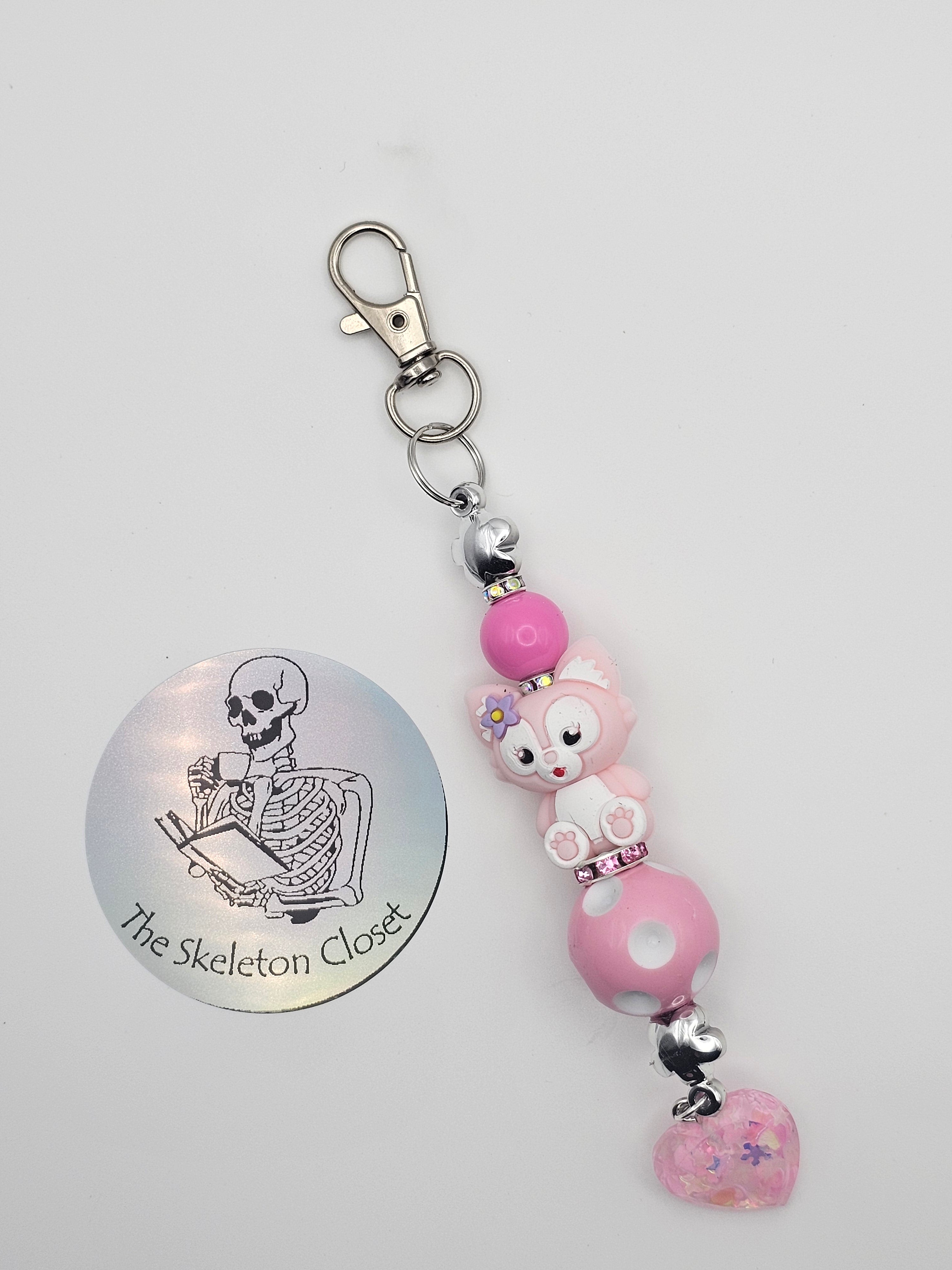 Handmade Character Beaded Keychain/ Handbag Charm