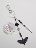 Handmade Gothic Bag Charm - Racing Heart