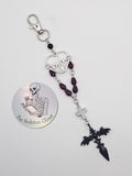 Handmade Gothic Bag Charm - Faithful Heart