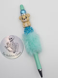 Beaded Pen - Fluffy Barrel