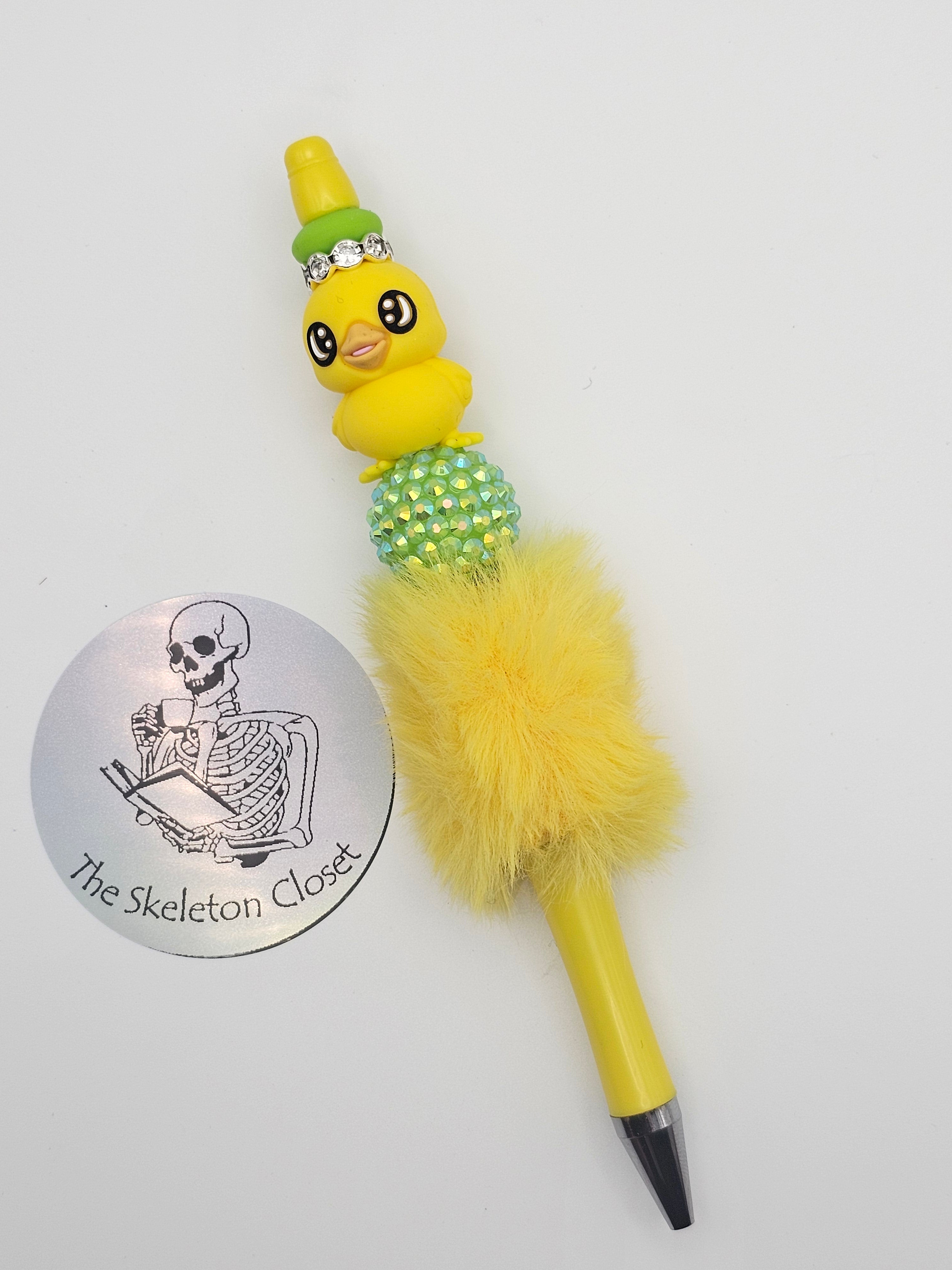 Handmade Character Beaded Pen - Duck