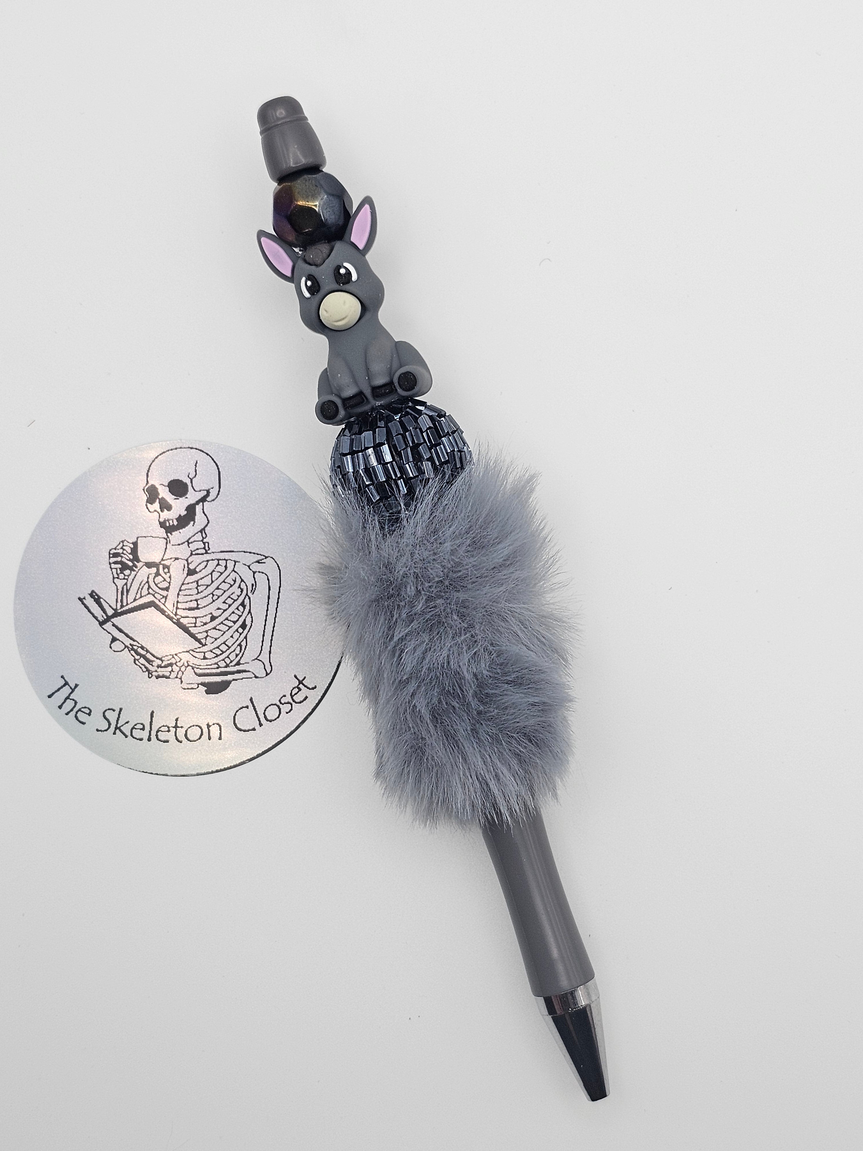 Handmade Character Beaded Pen - Donkey