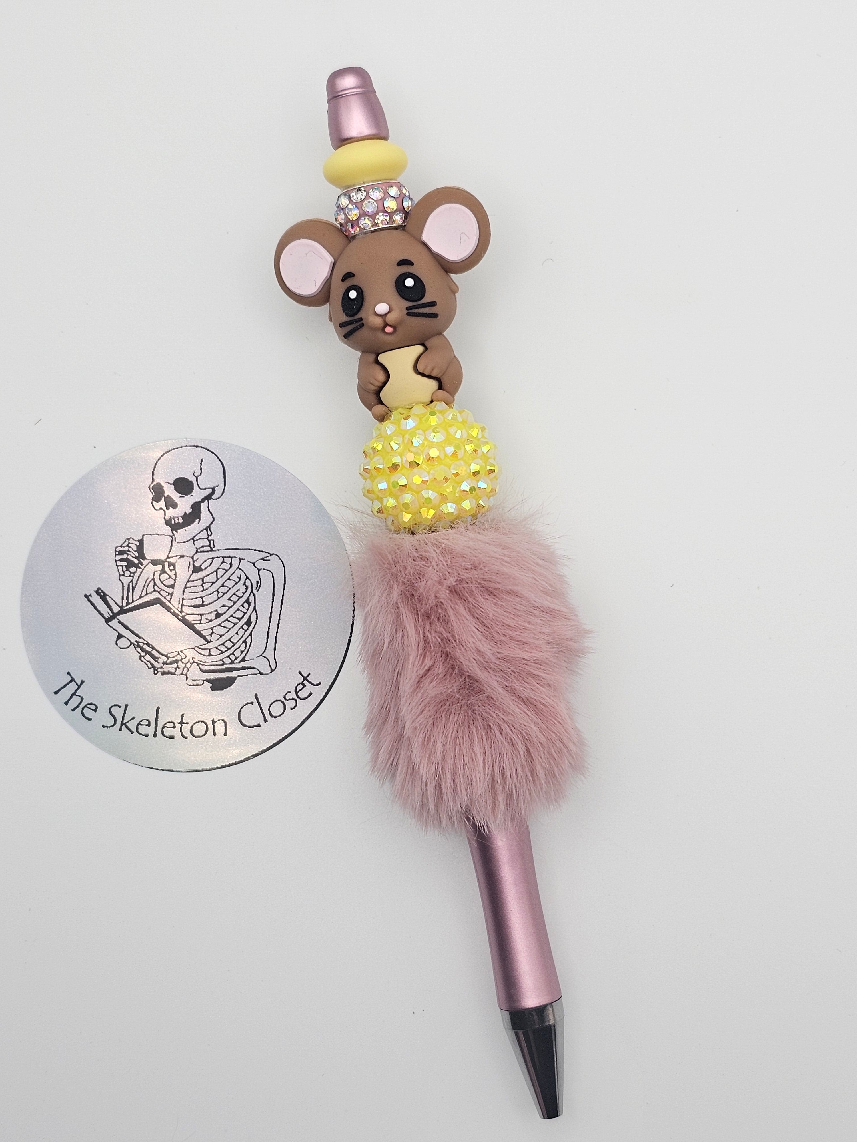 Handmade Character Beaded Pen - Mouse