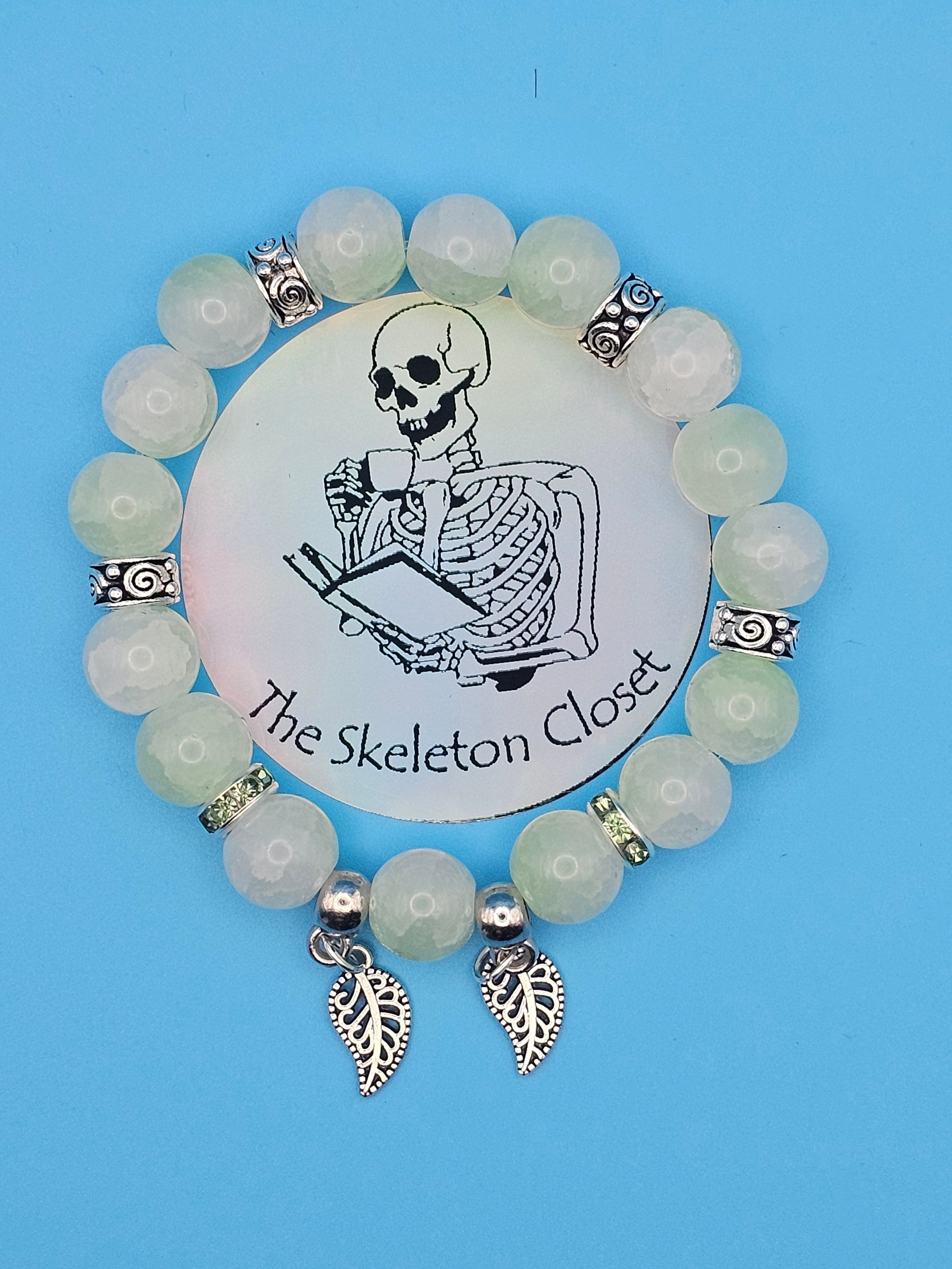 10mm Glass Beaded Stretch Bracelet