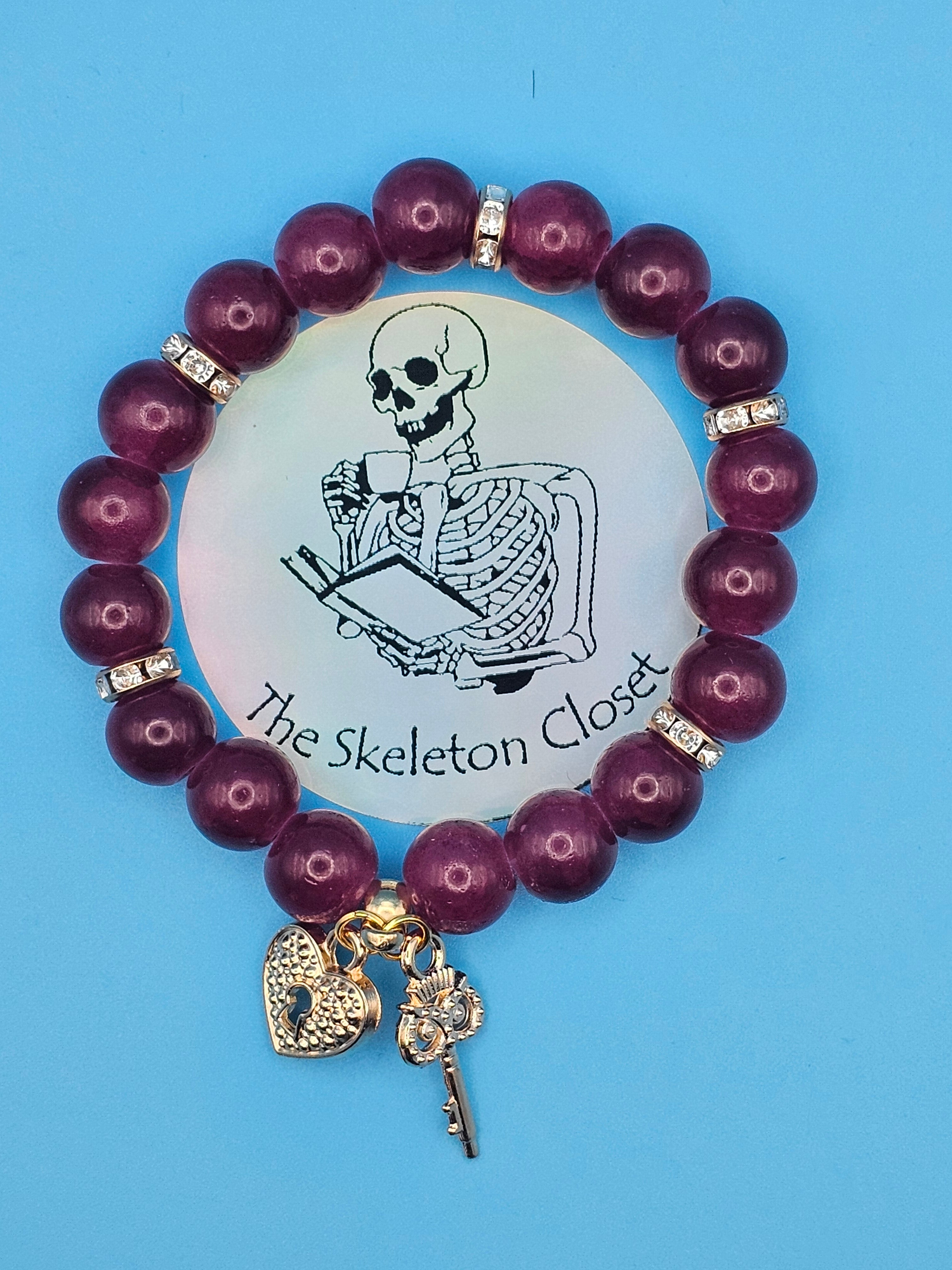 10mm Glass Beaded Stretch Bracelet