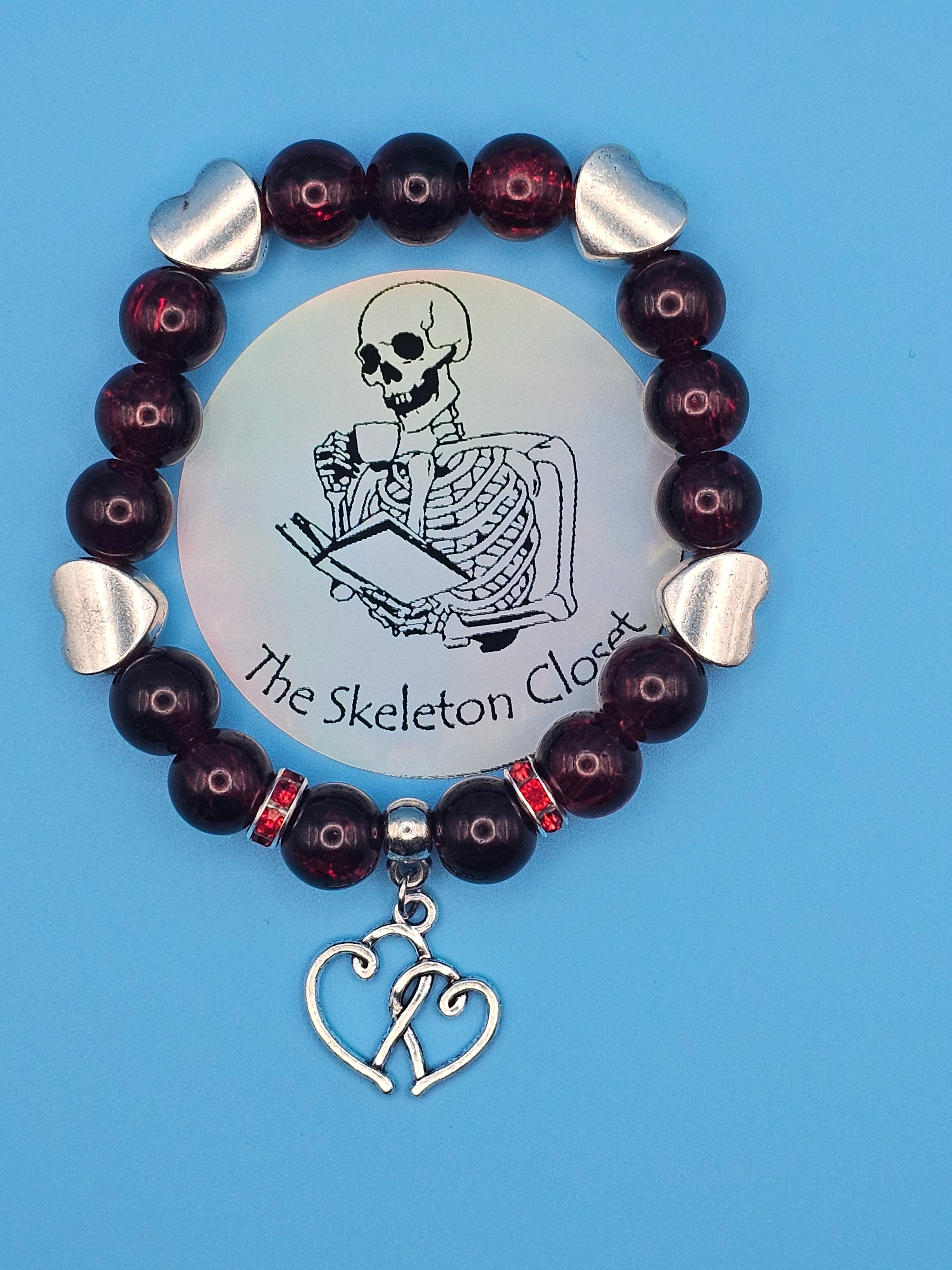 10mm Glass Beaded Stretch Bracelets