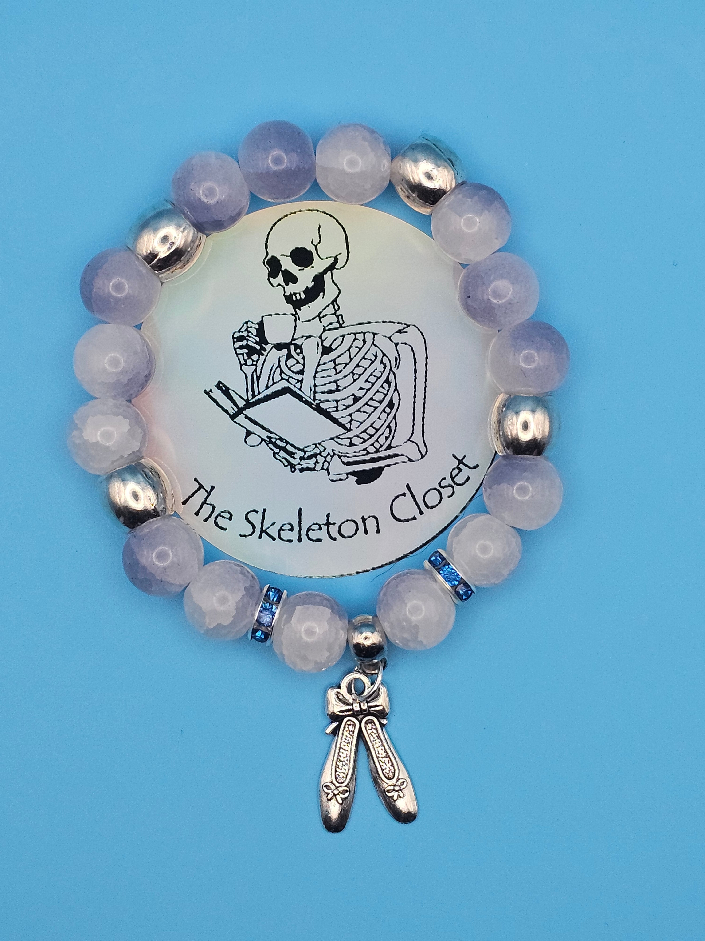 10mm Glass Beaded Stretch Bracelets