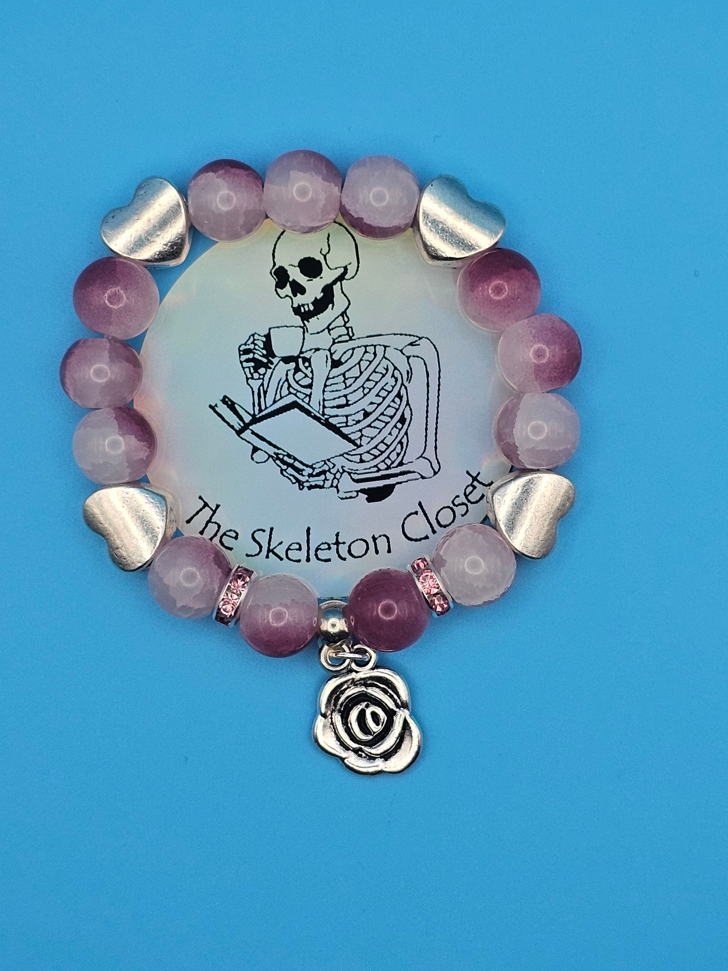 10mm Glass Beaded Stretch Bracelets