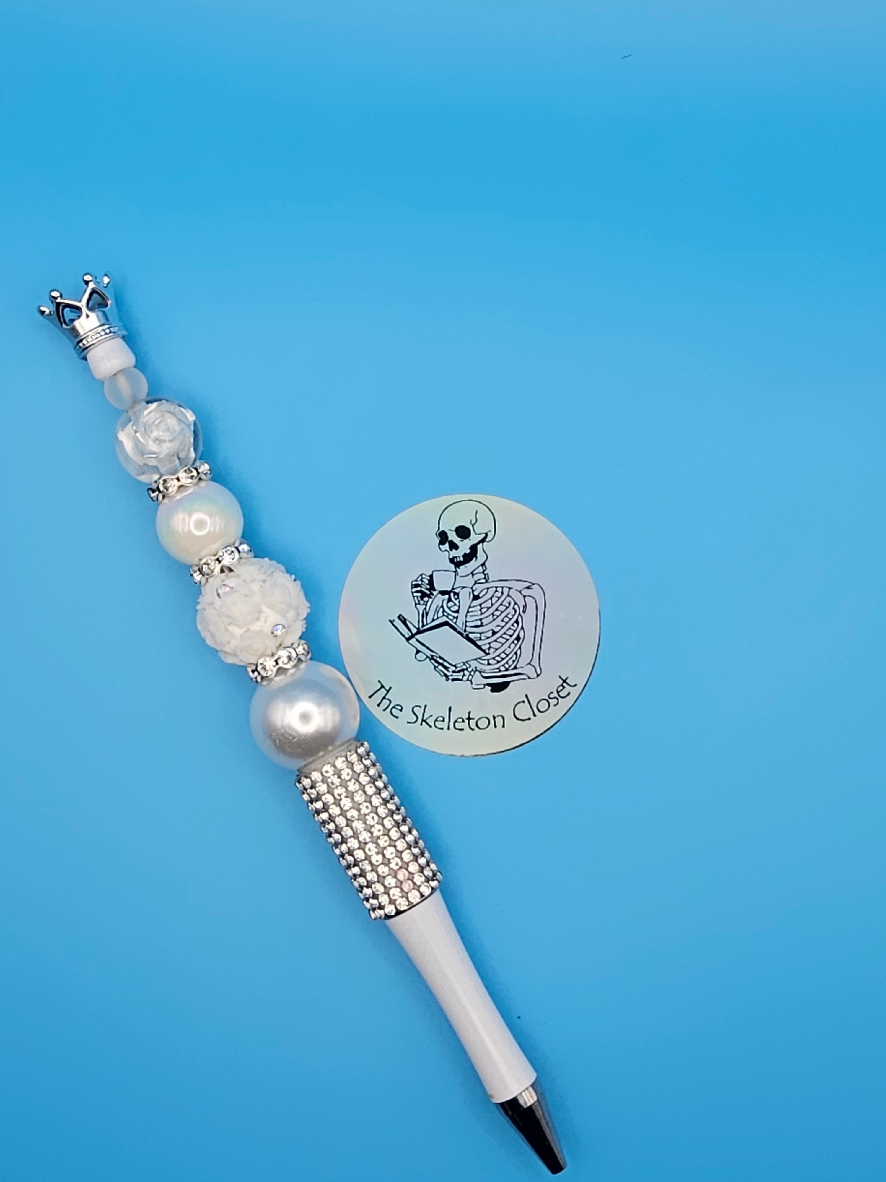 Beaded Fancy Pens - Crown