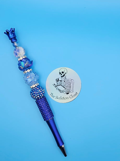 Beaded Fancy Pens - Crown