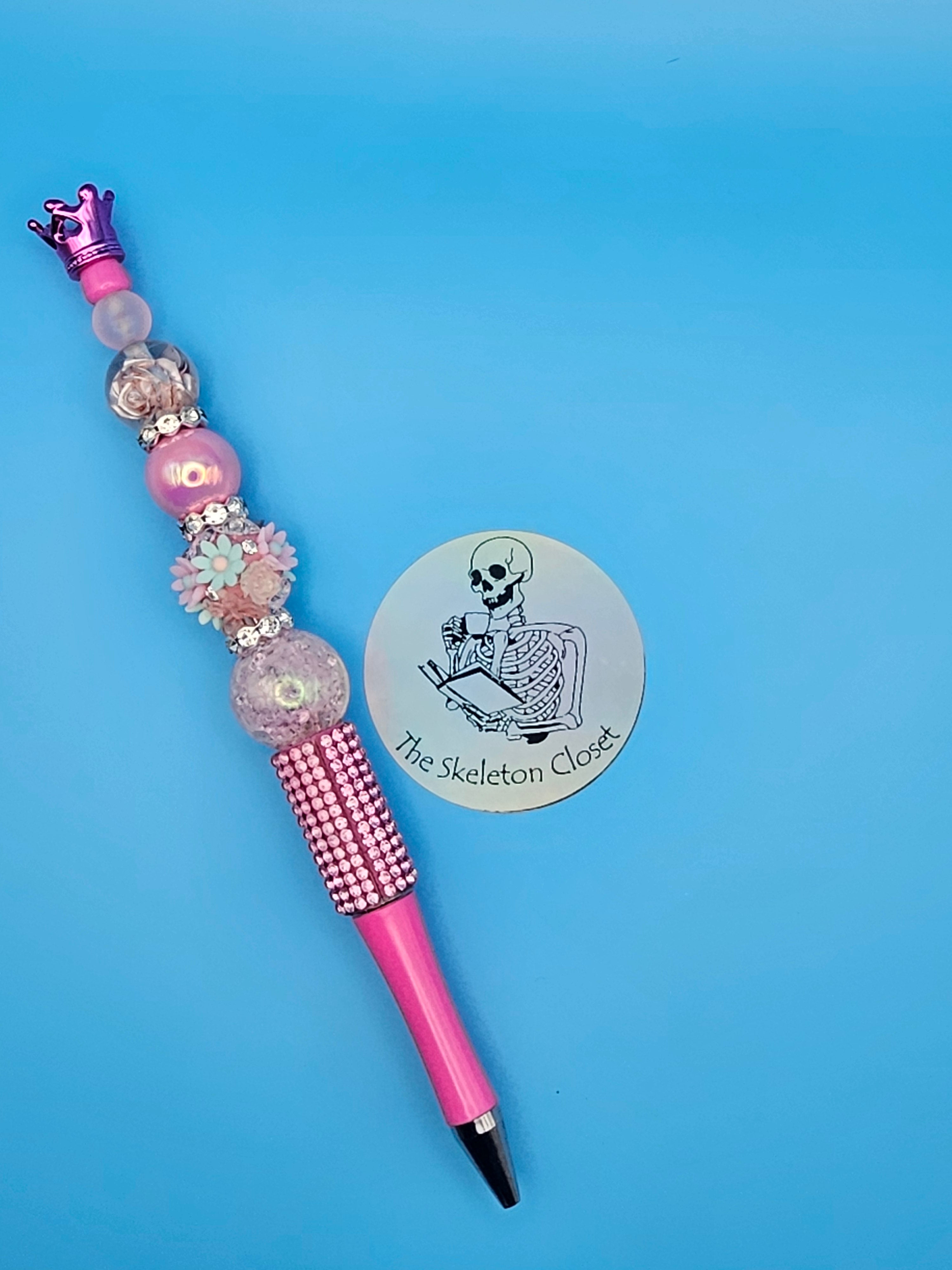 Beaded Fancy Pens - Crown