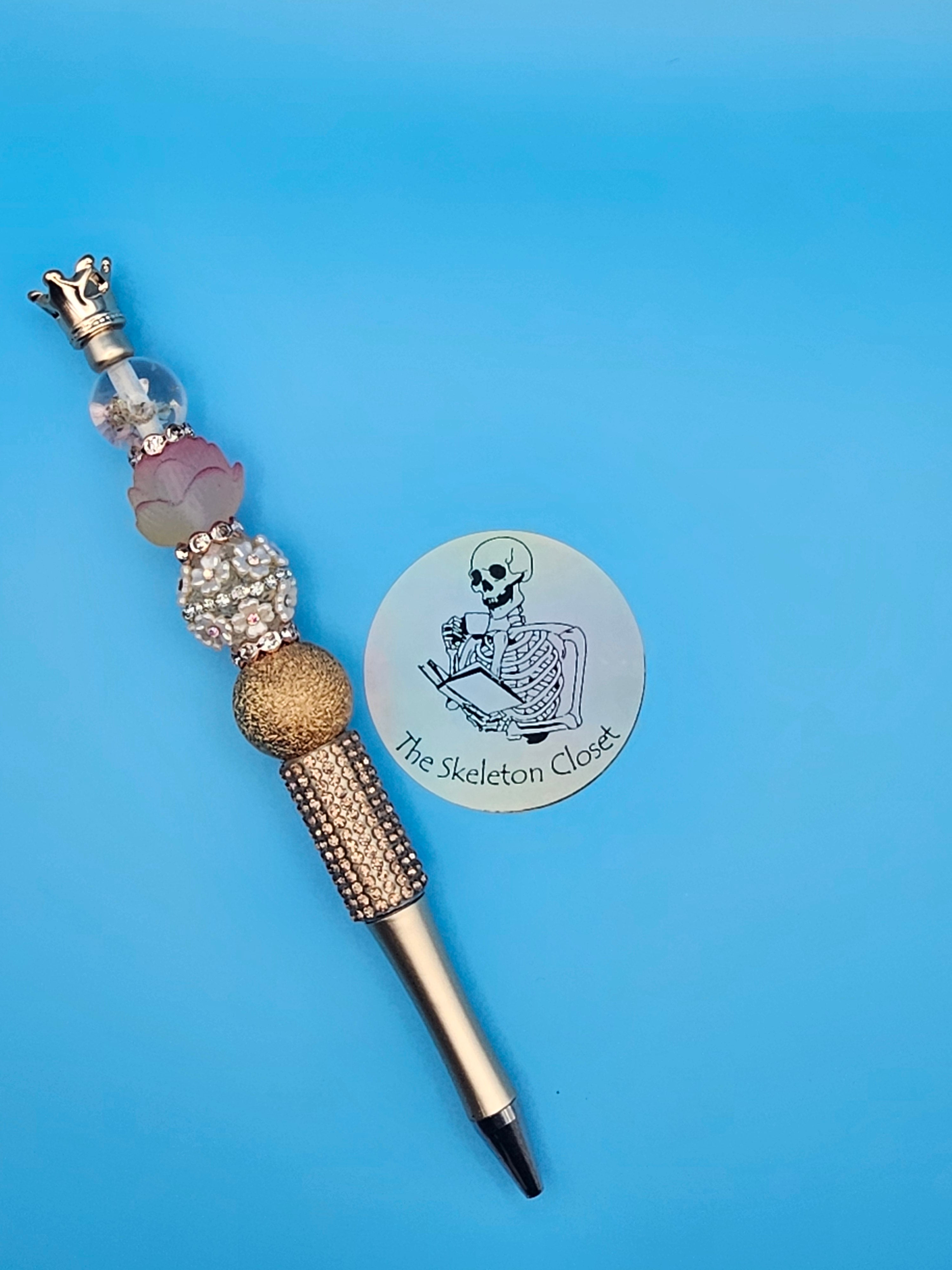Beaded Fancy Pens - Crown