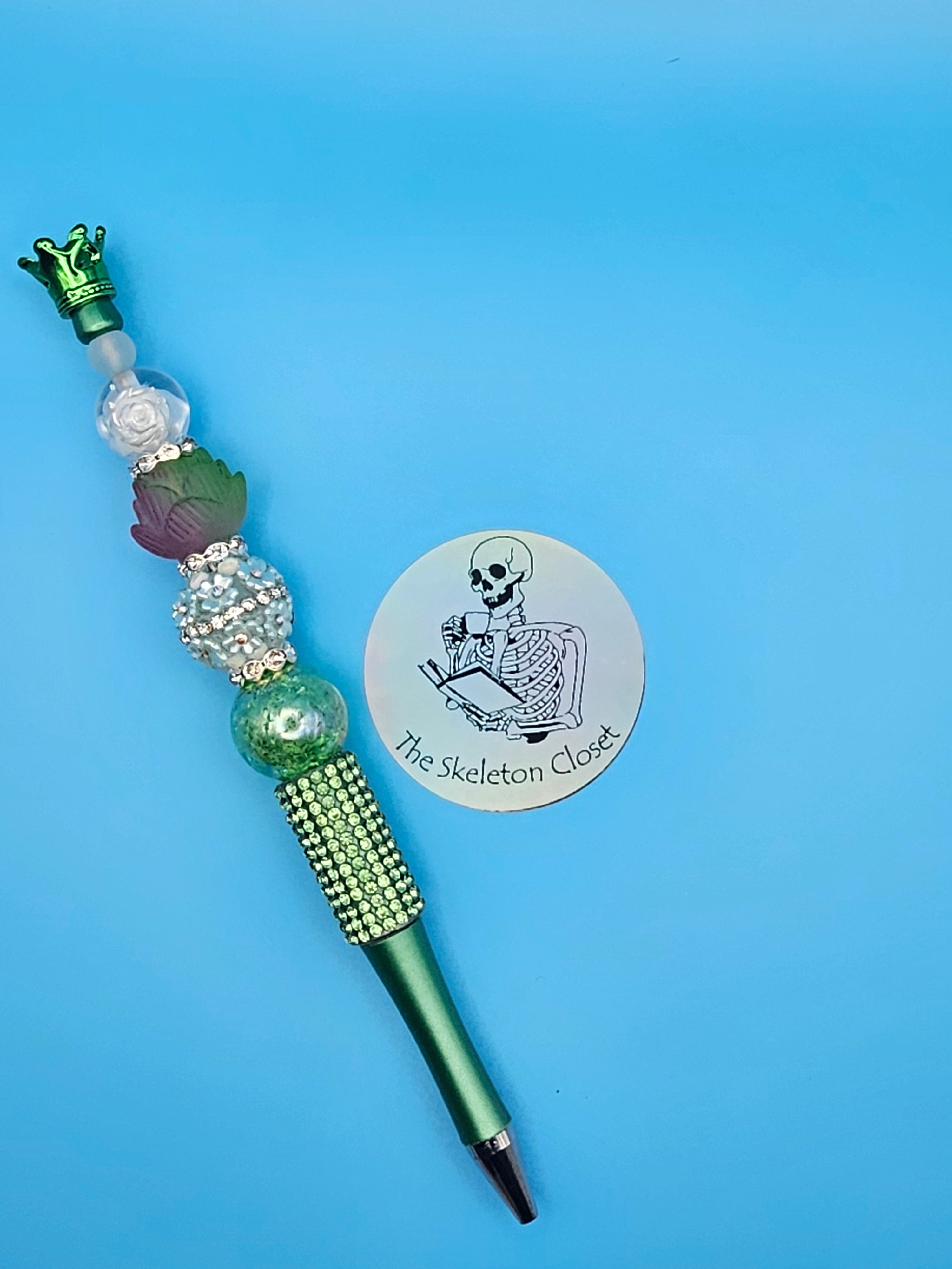 Beaded Fancy Pens - Crown