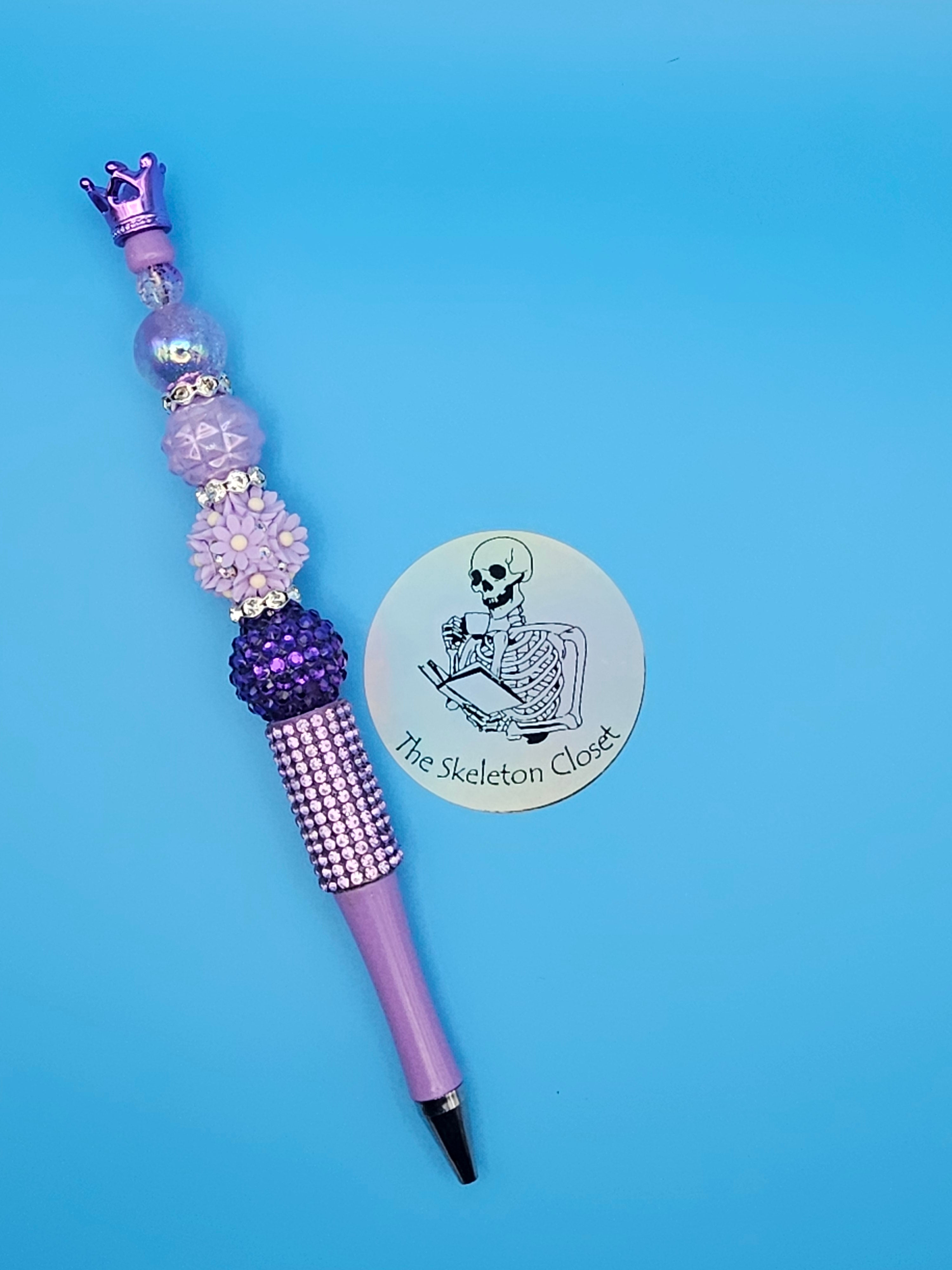 Beaded Fancy Pens - Crown