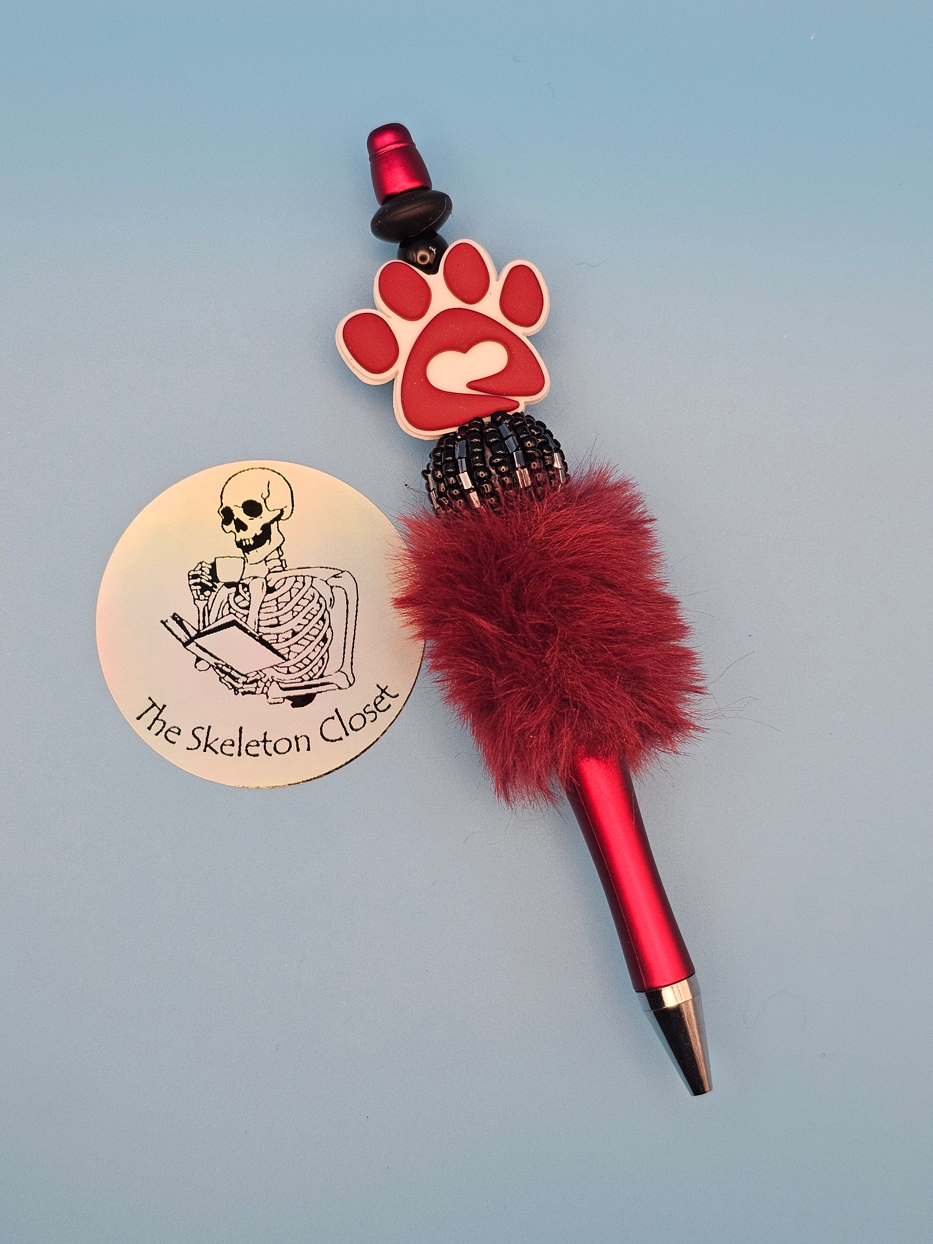 Beaded Pen - Fluffy Barrel