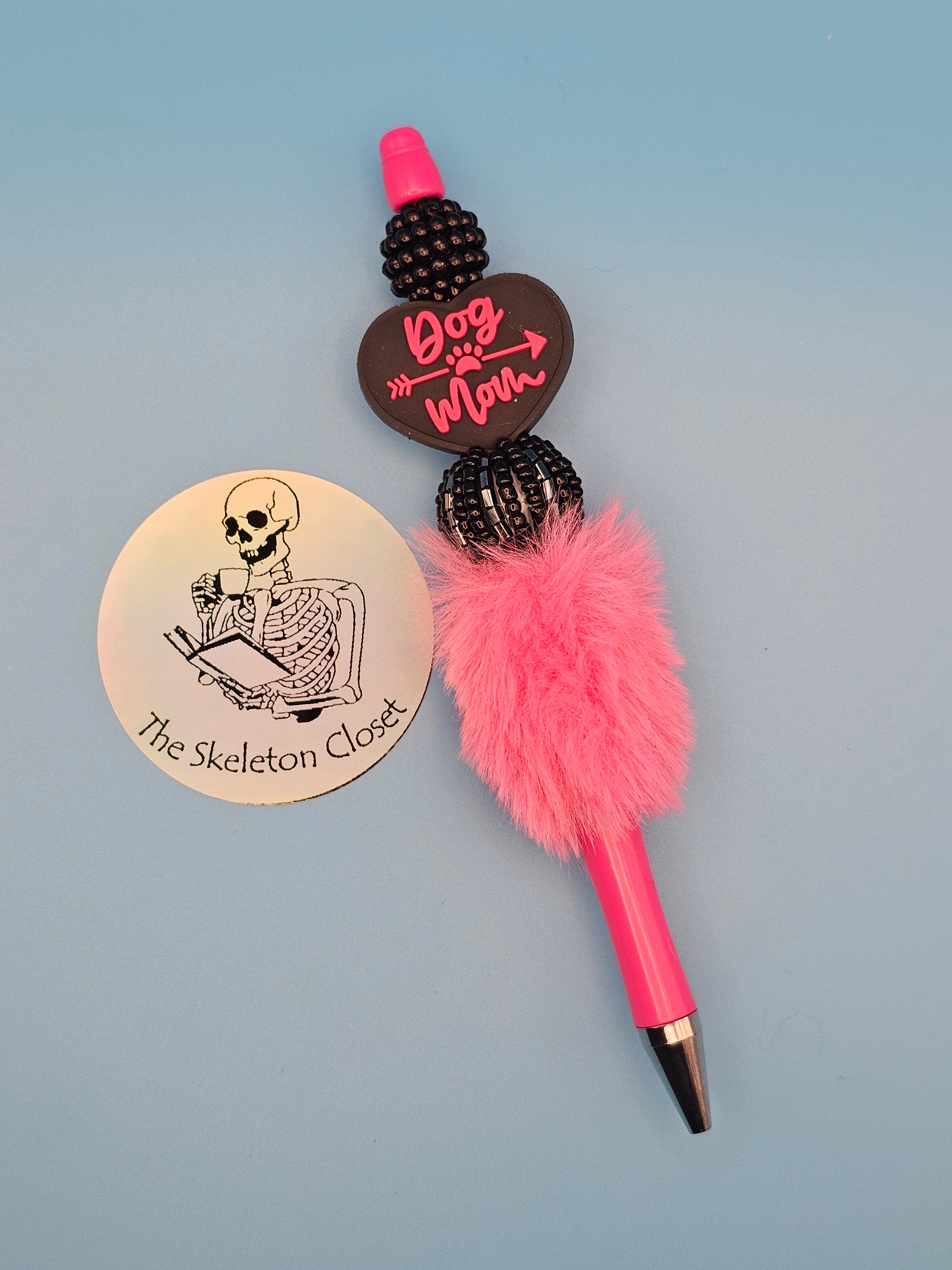 Beaded Pen - Fluffy Barrel
