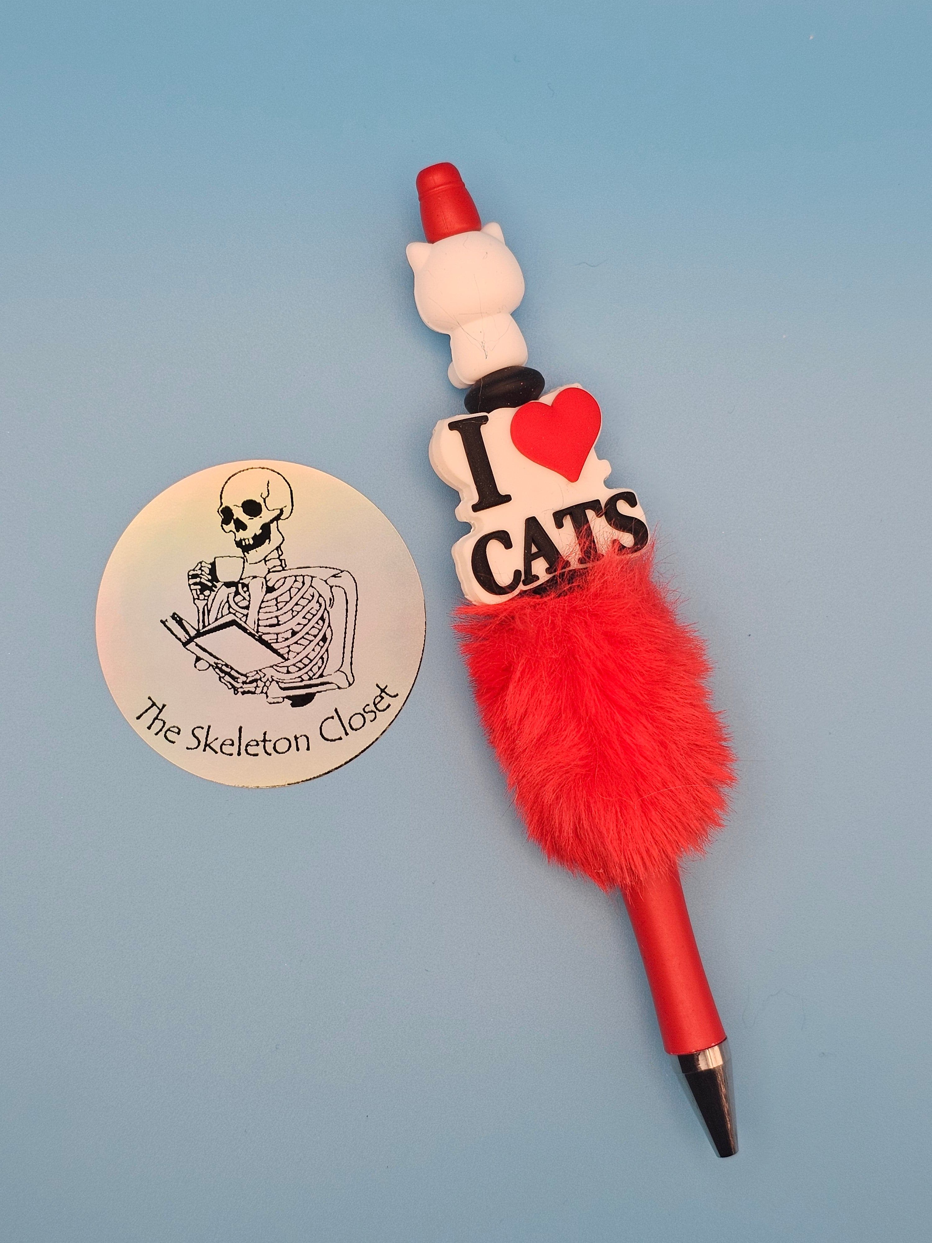 Beaded Pen - Fluffy Barrel