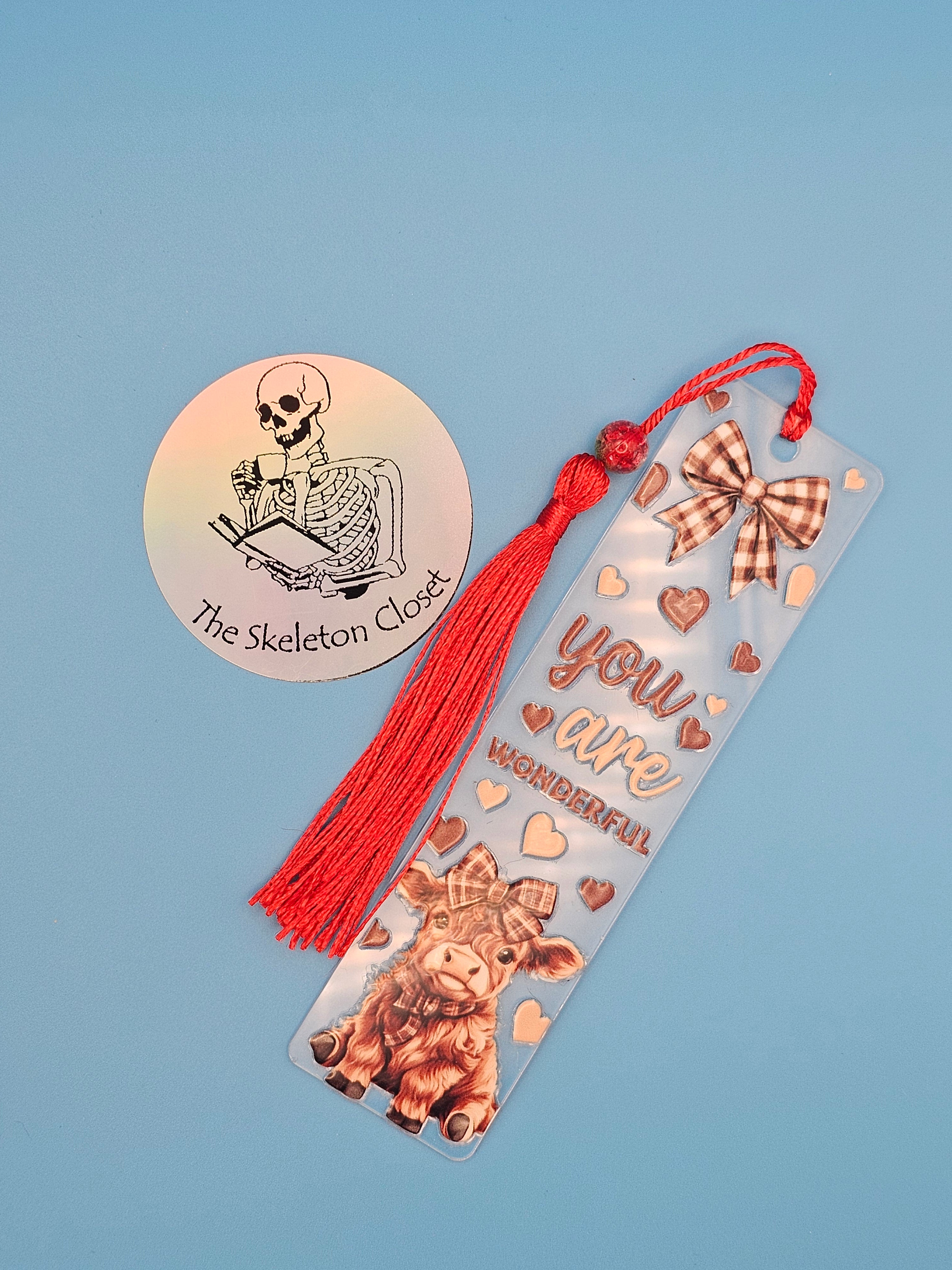 Highland Cow Bookmarks