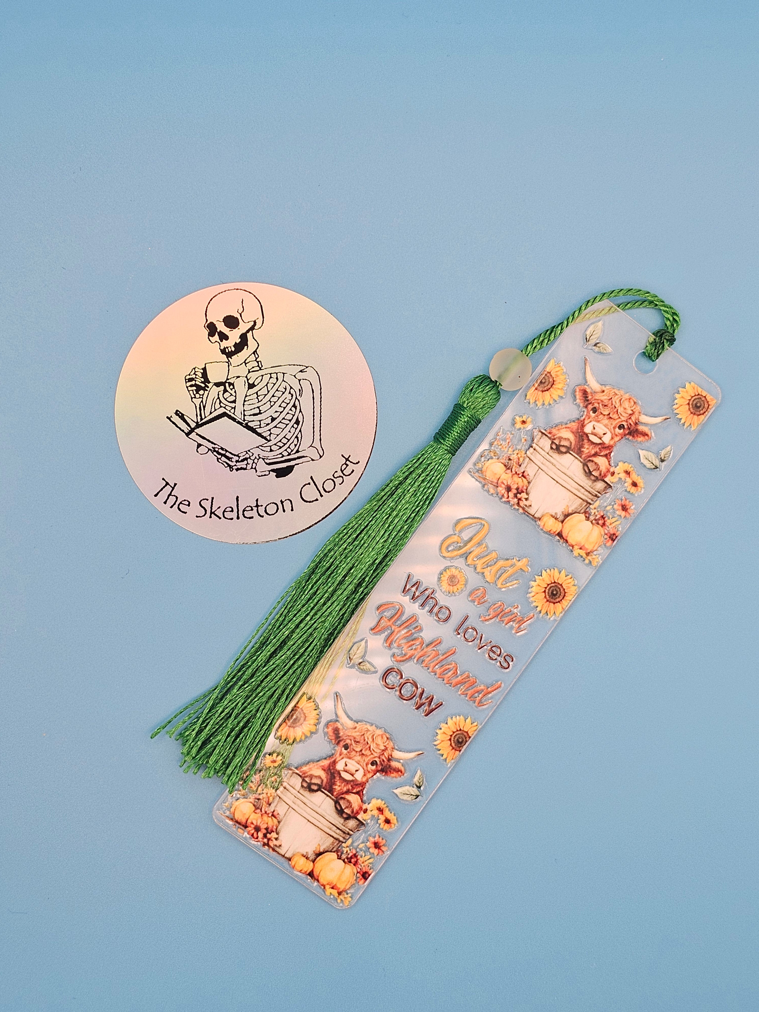 Highland Cow Bookmarks