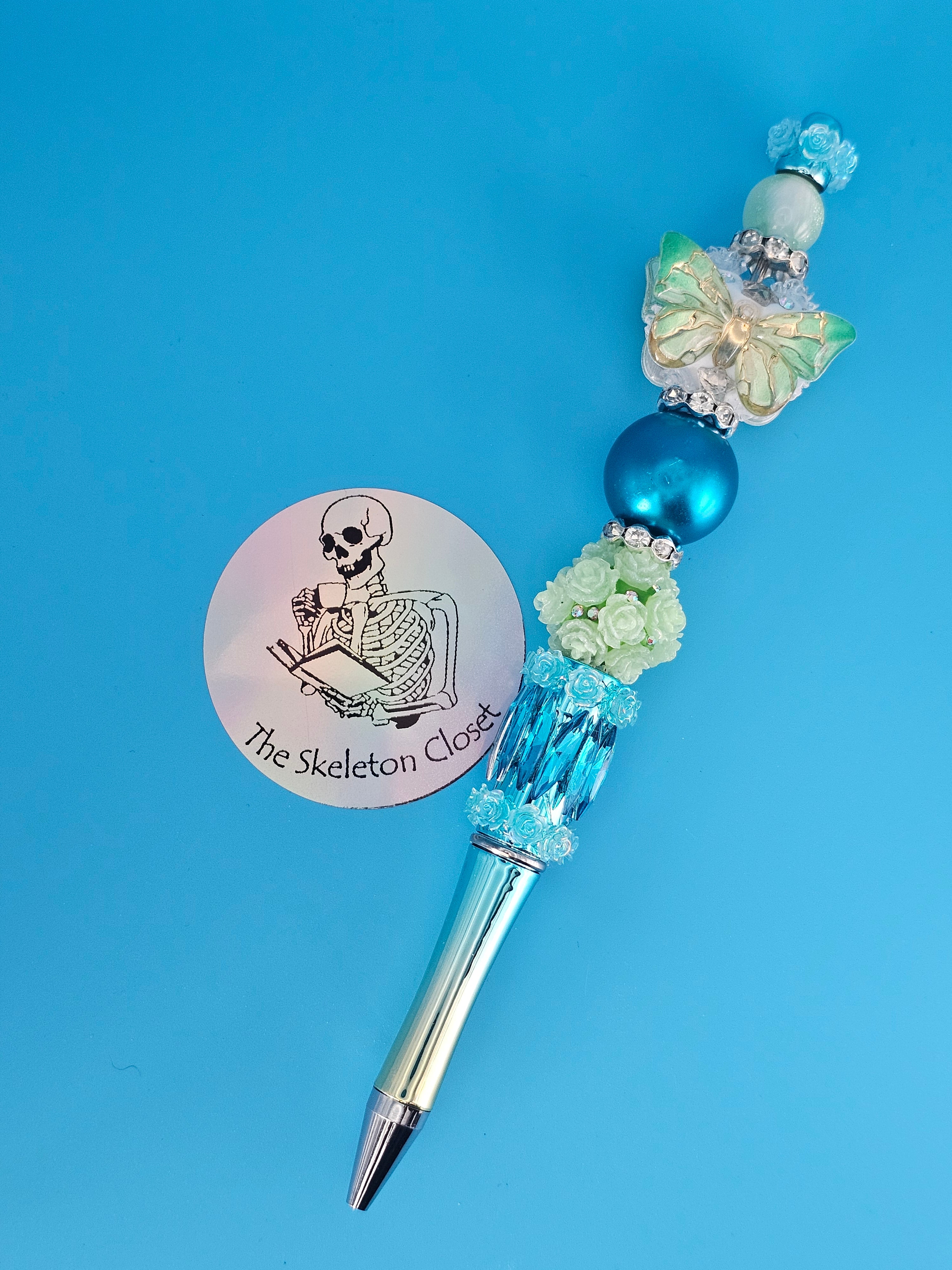 Beaded Fancy Pens - Butterfly
