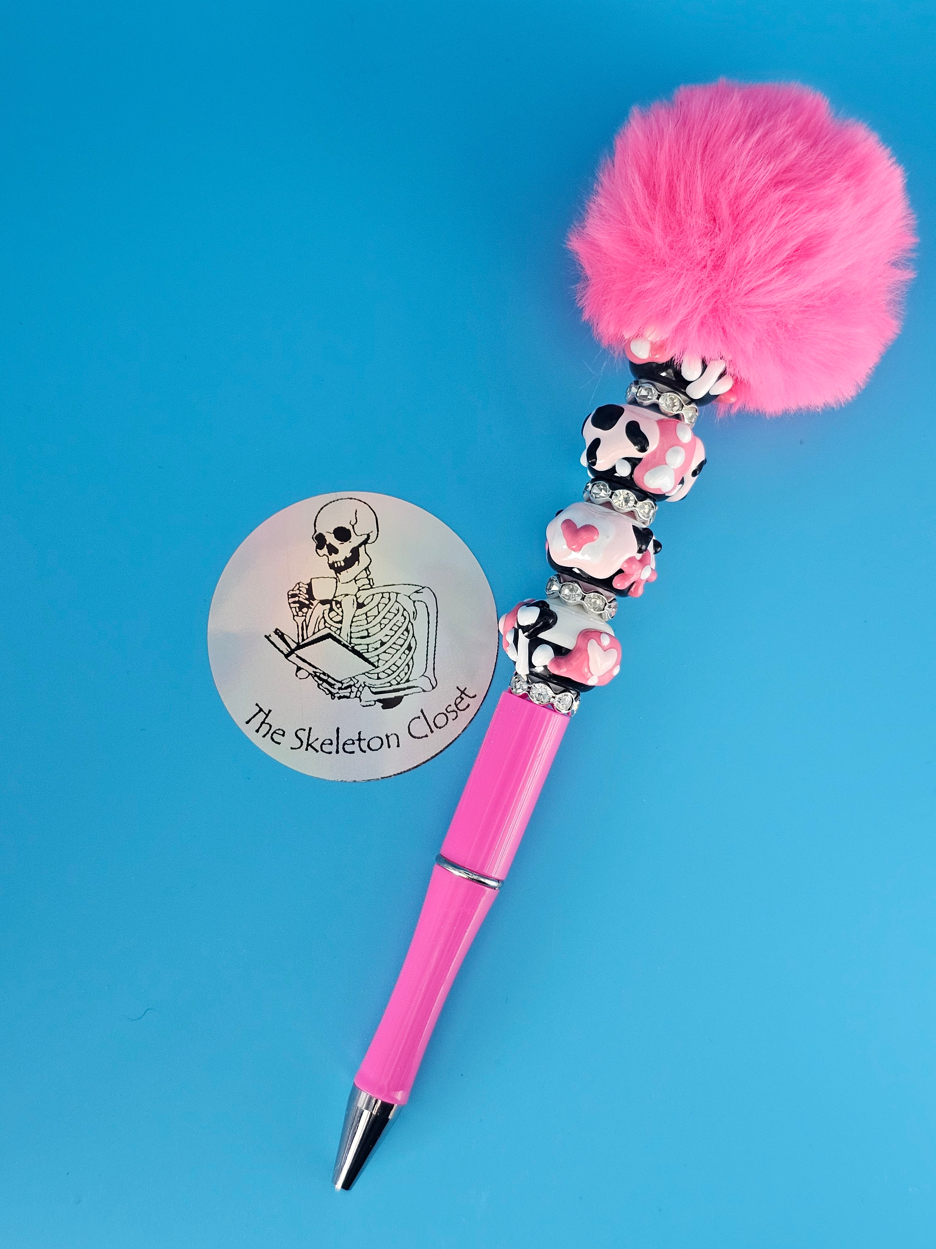 Beaded Fancy Pens - Pom Pom