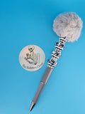 Beaded Fancy Pens - Pom Pom