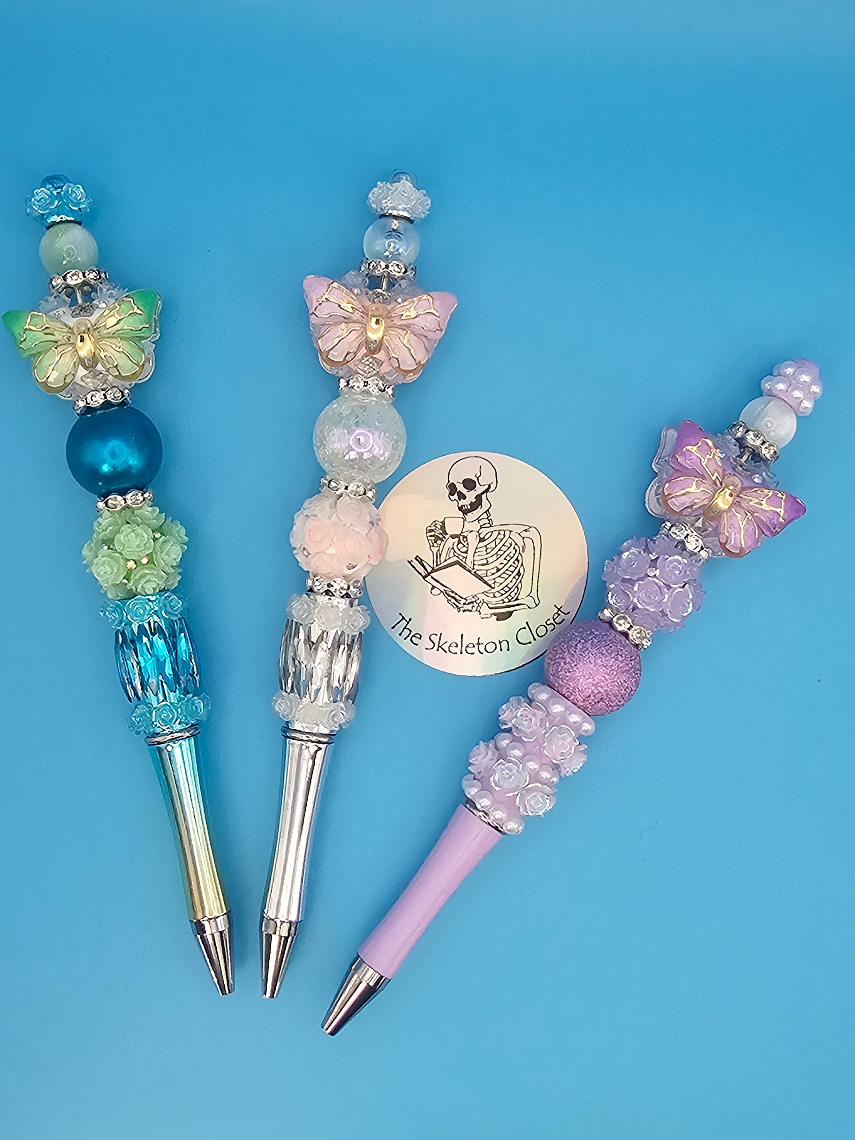 Beaded Fancy Pens - Butterfly