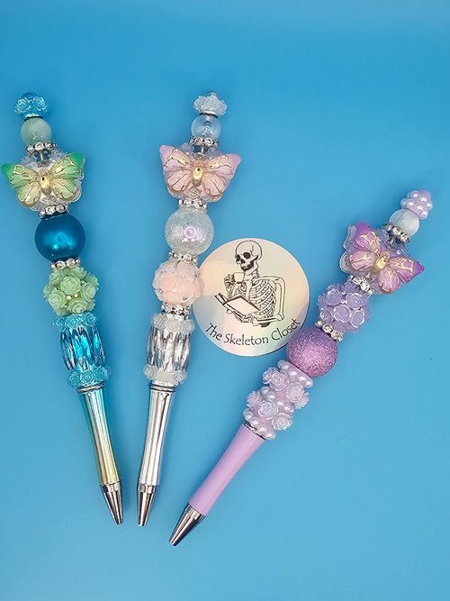 Beaded Fancy Pens - Butterfly